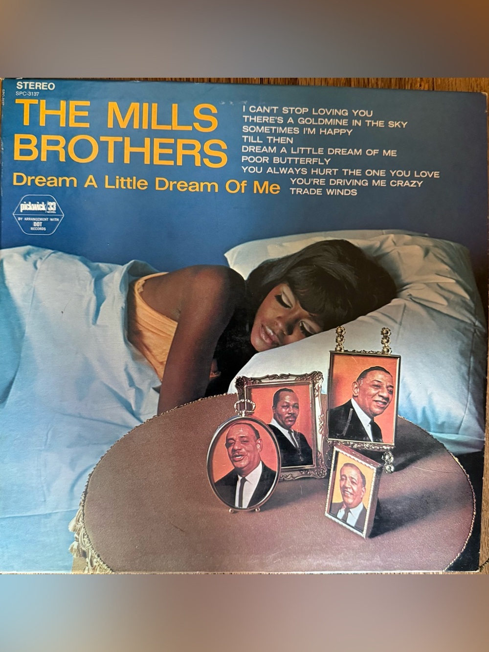 Vintage The Mills Brothers -Dream A Little Dream Of Me Vinyl Record